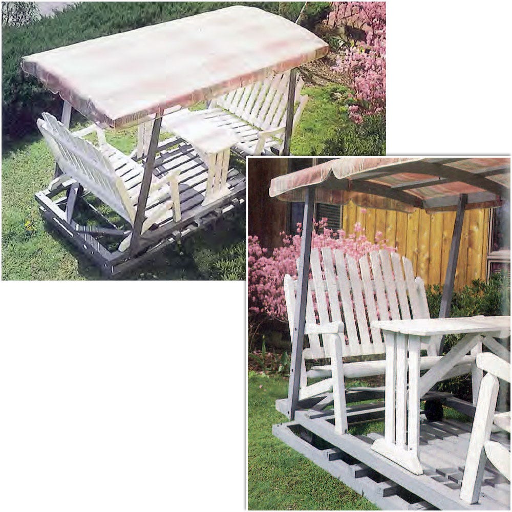 Outdoor glider deals rocker with canopy