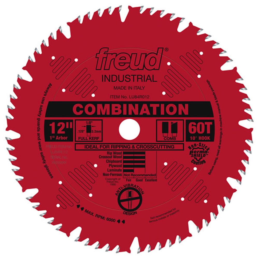 Freud® LU84R Industrial Combination Saw Blades | Rockler Woodworking and  Hardware