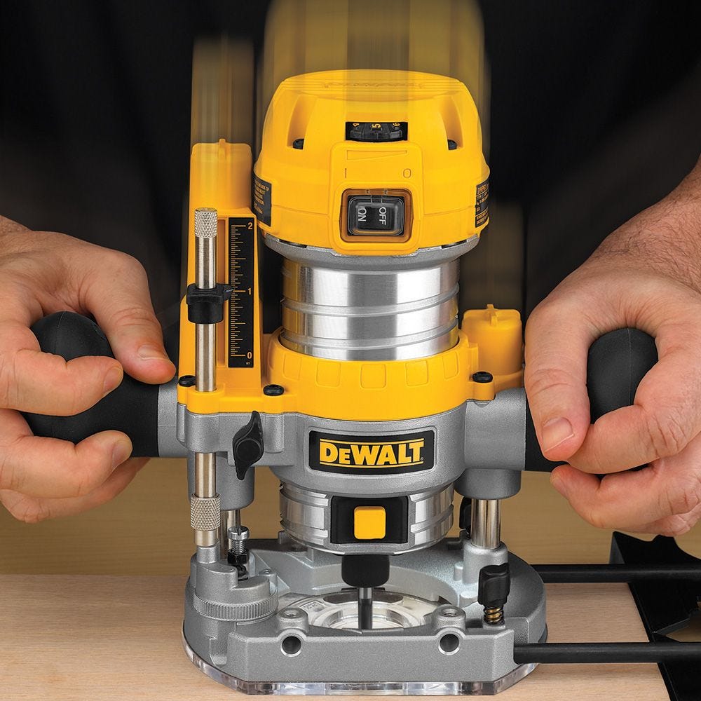 DeWalt DWP611PK Compact Router Combo with Fixed and Plunge Bases | Rockler  Woodworking and Hardware