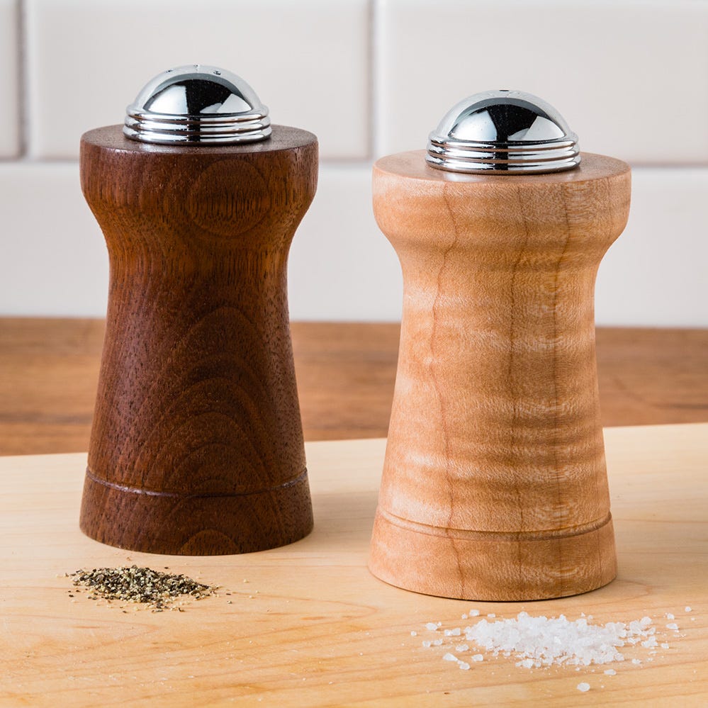 Salt and Pepper Shaker Turning Kit - Rockler Woodworking Tools