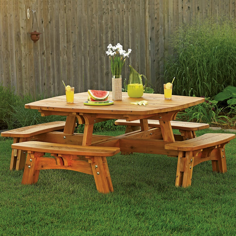 Square Picnic Table Plan | Rockler Woodworking and Hardware