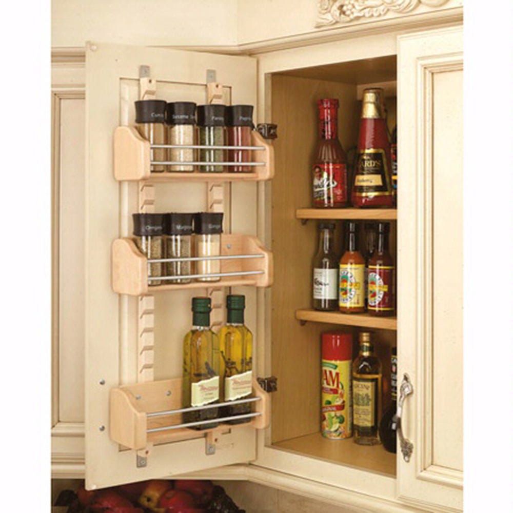Mounted Kitchen Cabinet Door Spice Rack