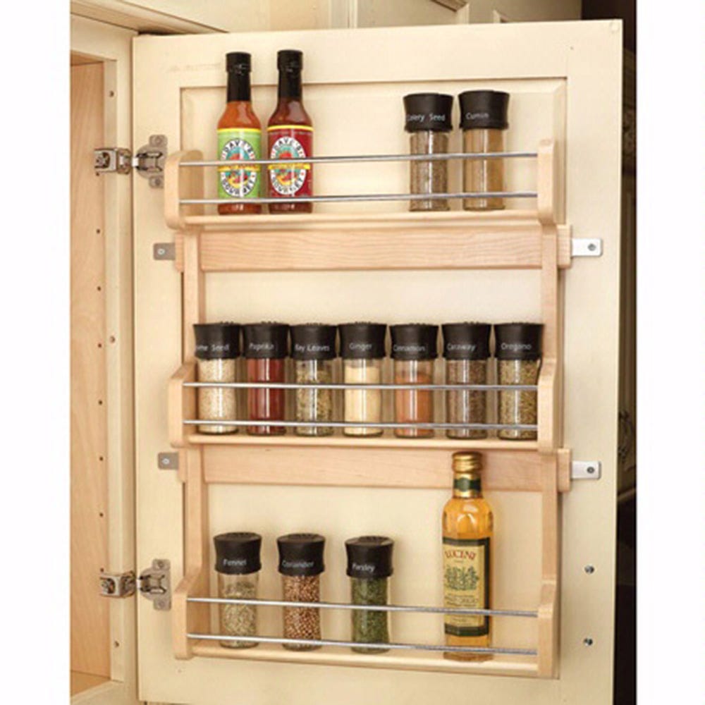 Full Door Mounted Spice Rack, Different Widths Available, Pantry Door Spice  Rack, Door Spice Rack, Back of Door Spice Rack, Door Storage. 