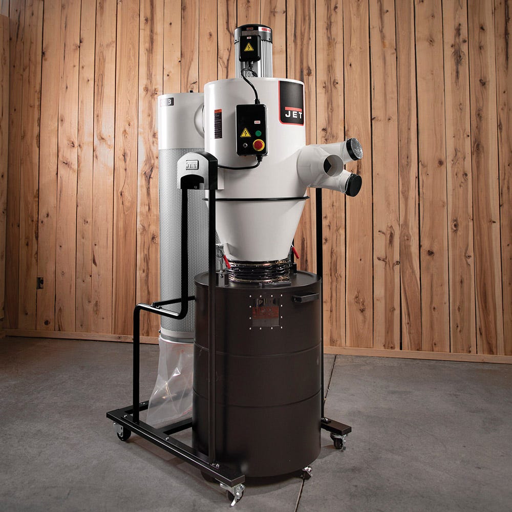 Jet® 3HP Cyclone Dust Collector | Rockler Woodworking and Hardware