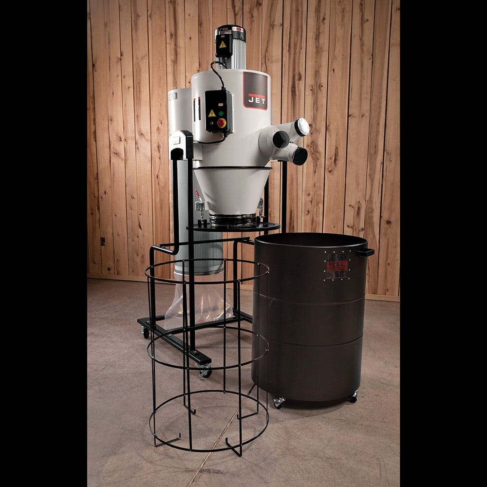 Jet® 3HP Cyclone Dust Collector | Rockler Woodworking and Hardware