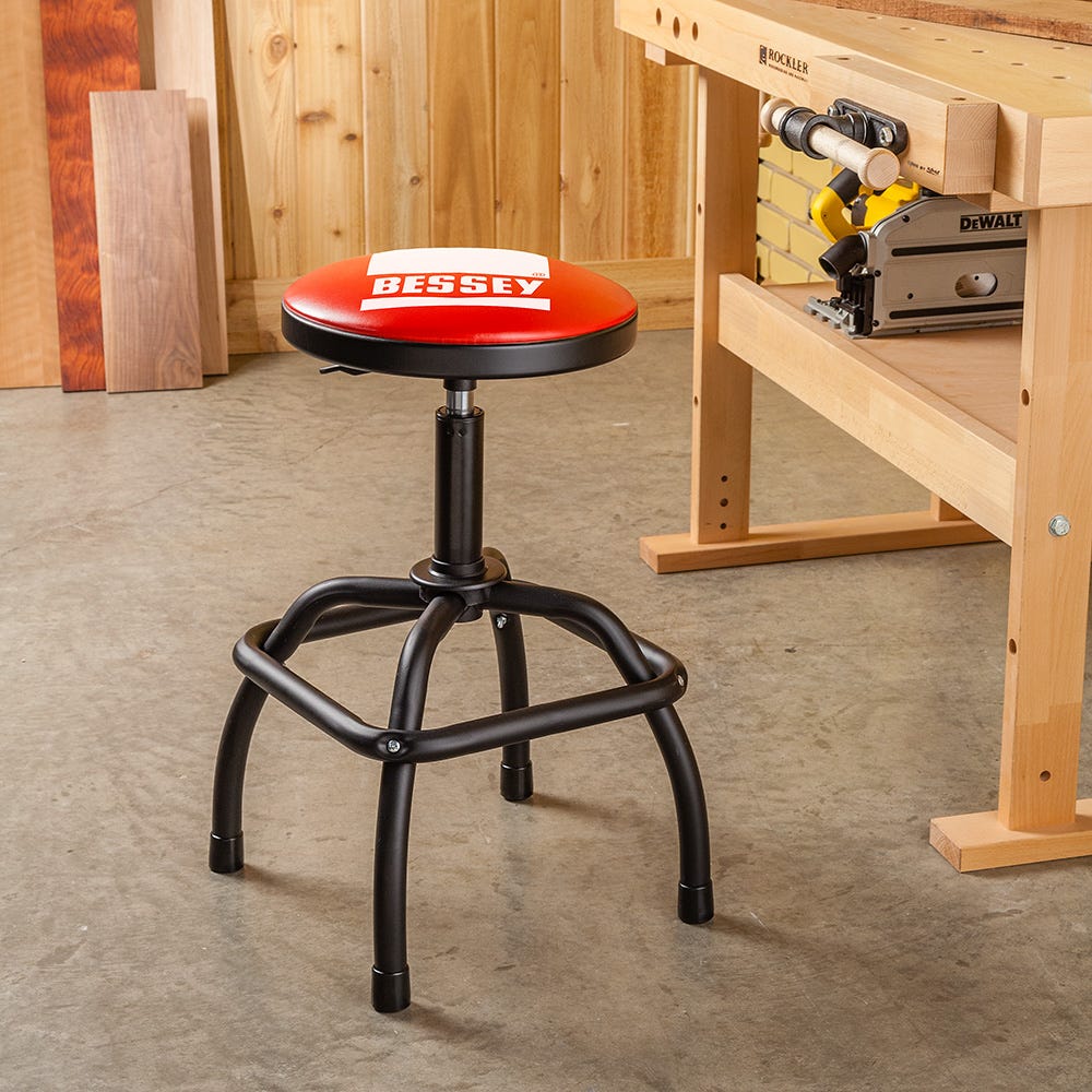 Bessey Pneumatic Shop Stool Rockler Woodworking and Hardware