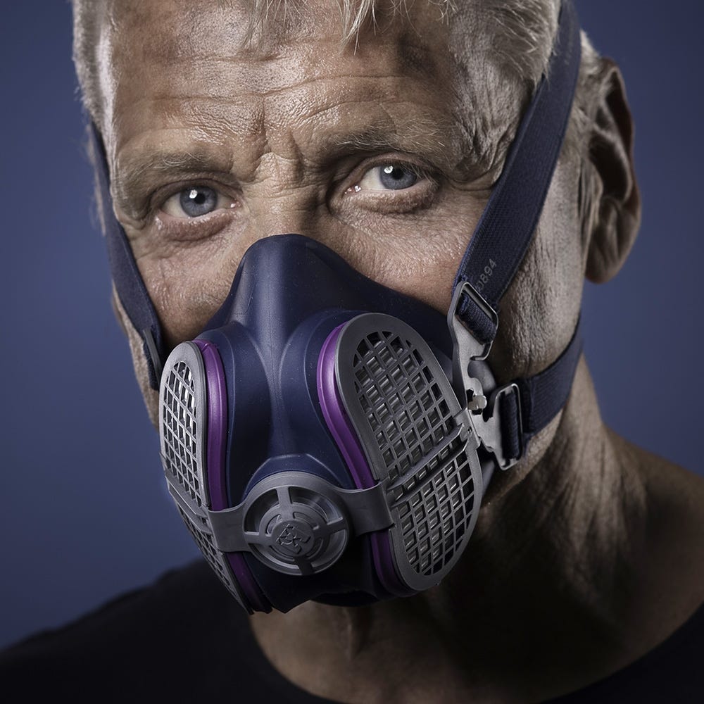 GVS Elipse P100 Half Mask Respirator with 2 Bonus Filters, Medium/Large