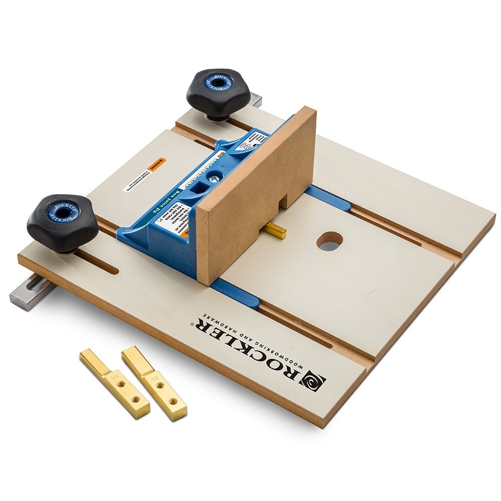 Rockler router table box store joint jig video