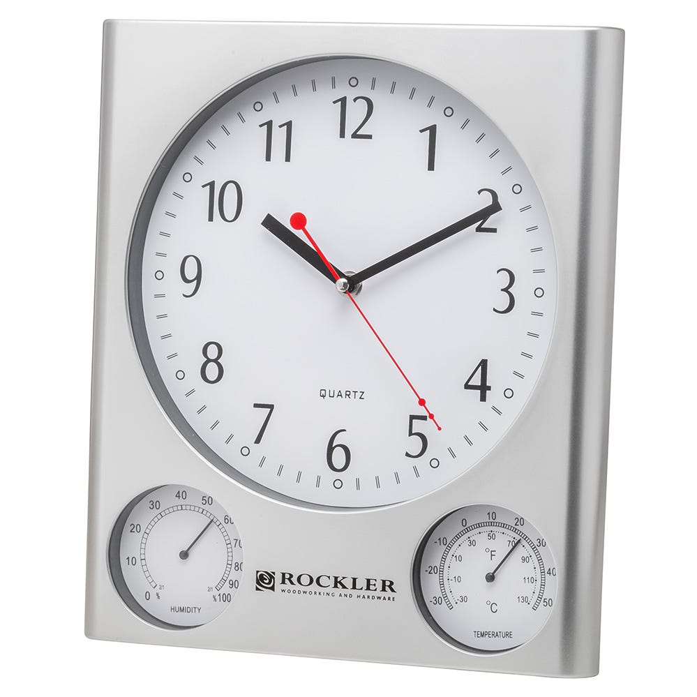 Wall Clock With Temperature and Humidity 