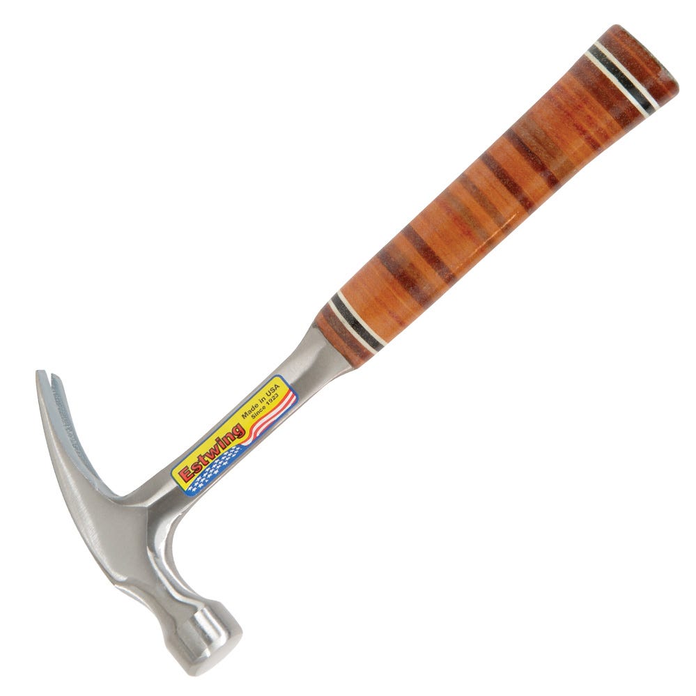 Estwing Stacked Leather Hammer - 20oz Claw Hammer - Made in USA