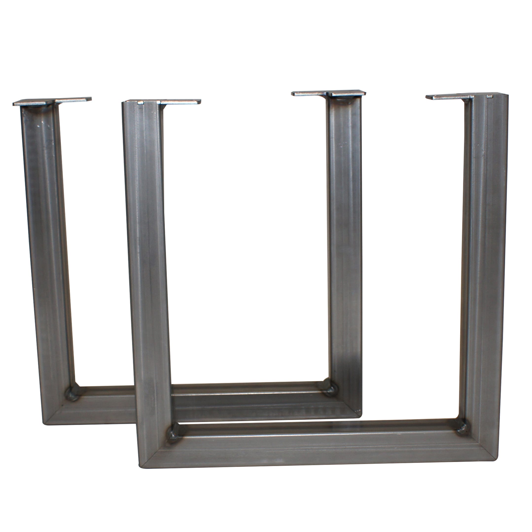 U Shape Welded Steel Table Leg Set, Unfinished
