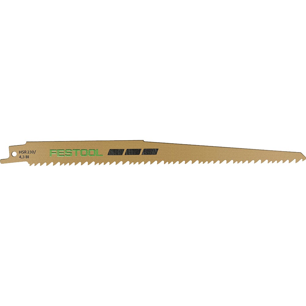Festool Reciprocating Saw Blades, 8'' Long, Wood Universal, HSR 230/4.3  BI/5, 5-Pack (577487) - Rockler