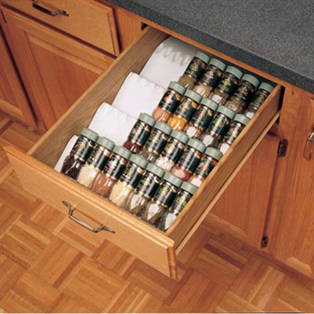 Kitchen Drawer Organizer Spice Tray Insert, Rev-a-Shelf ST50 Series |  Rockler Woodworking and Hardware