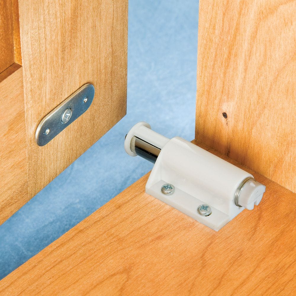 Single Door Magnetic Touch Latch-Select color | Rockler Woodworking and  Hardware