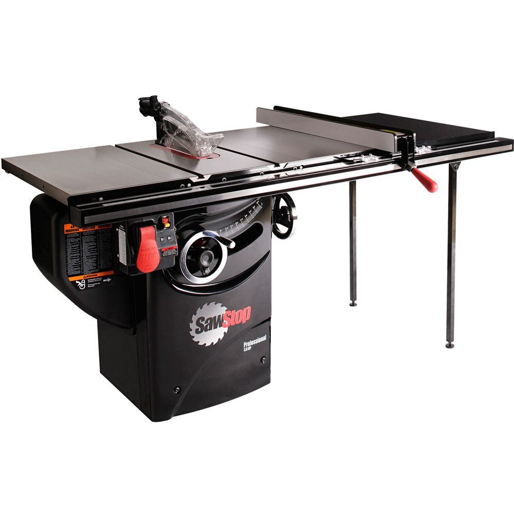 SawStop 3HP Professional Table Saw w/36" Fence, Rails, and Extension Table  (PCS31230-TGP236) | Rockler Woodworking and Hardware