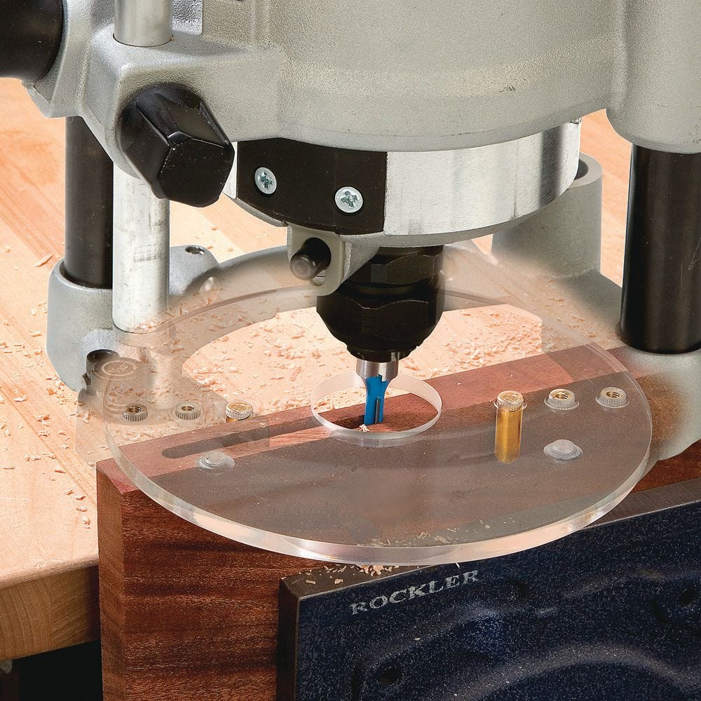 Mortise Centering Router Base | Rockler Woodworking and Hardware
