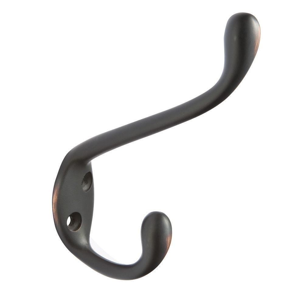 Coat and Hat Hook, Oil Rubbed Bronze | Rockler Woodworking and Hardware
