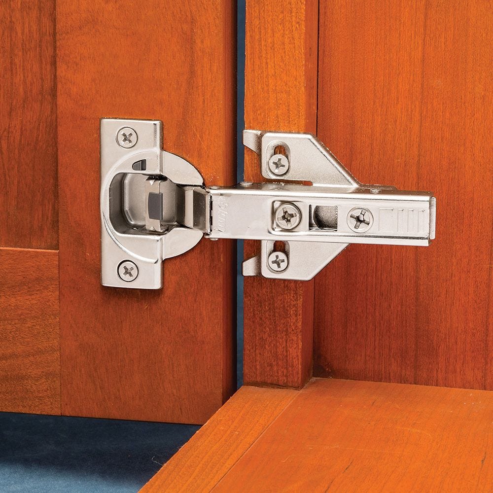 Blum® 110° Soft-Close BLUMotion Overlay Clip Top Hinges for Face Frame  Cabinets-Hinges - Rockler Woodworking Tools