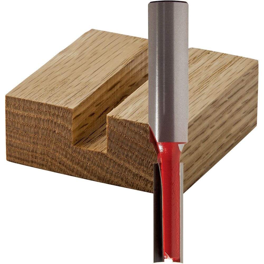 Freud Double Flute Straight Router Bits - 1/2" Shank | Rockler Woodworking  and Hardware