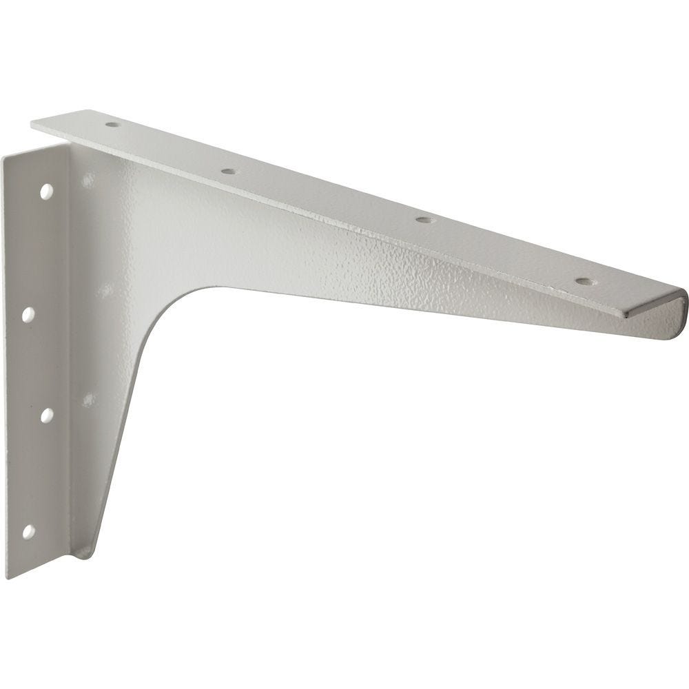 Heavy-Duty Steel Shelf Brackets-White Finish - Rockler Woodworking Tools