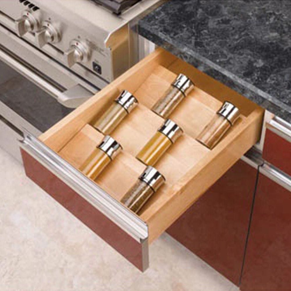 Kitchen Drawer Organizer Spice Tray Insert, Rev-a-Shelf 4SDI Series |  Rockler Woodworking and Hardware