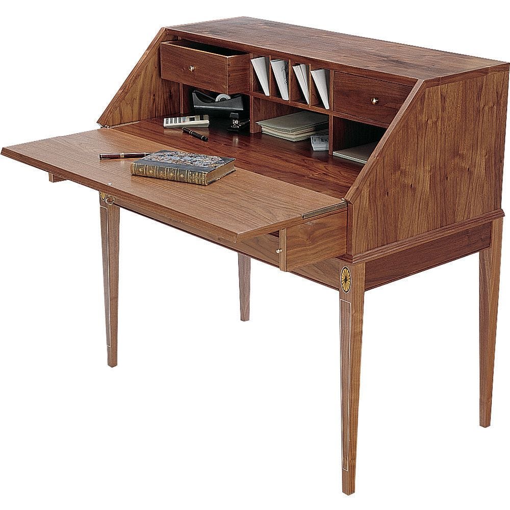 Federal Desk Plan and Desk Support & Hinge Set - Rockler Woodworking Tools