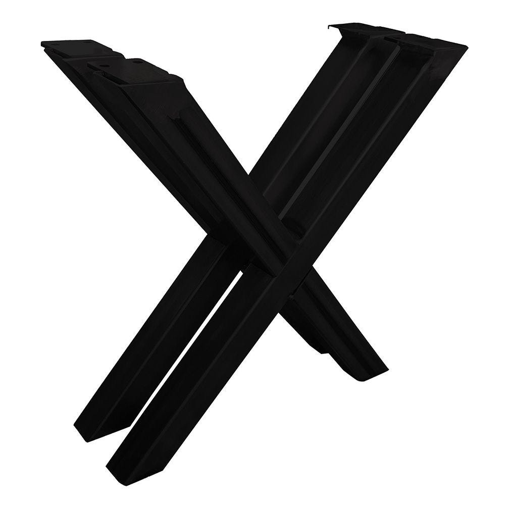 X-Shaped-Welded-Steel-Table-Leg-Set- Rockler