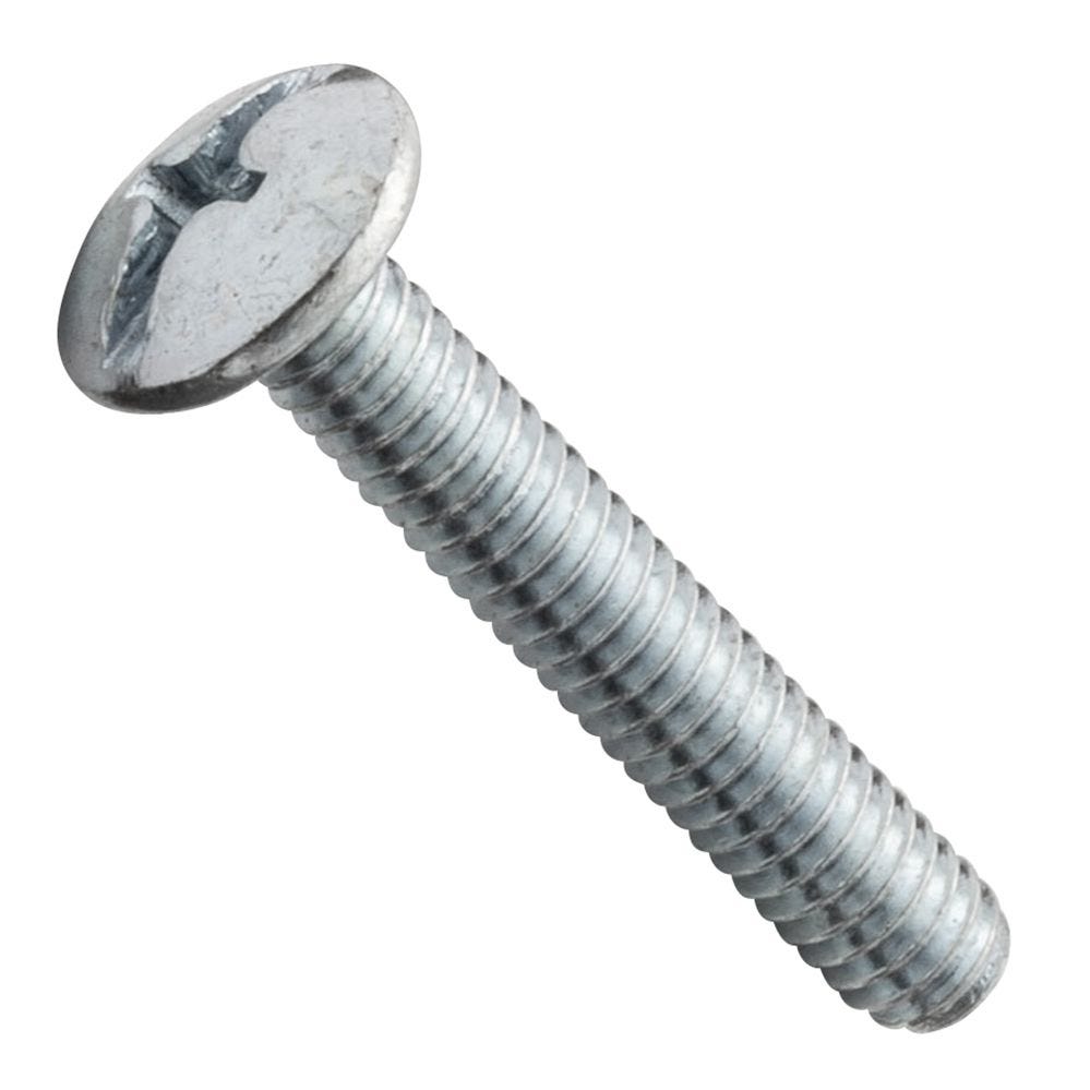 8-32 x 7/8'' Truss Head Slot/Phillips Machine Screws for Pulls and Knobs,  Zinc, 50-Pack - Rockler
