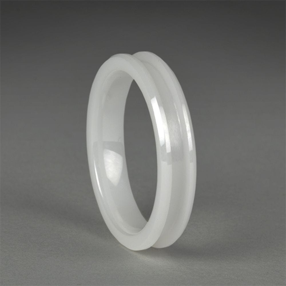 White Ceramic Ring Core Blanks, 4mm Wide - Rockler