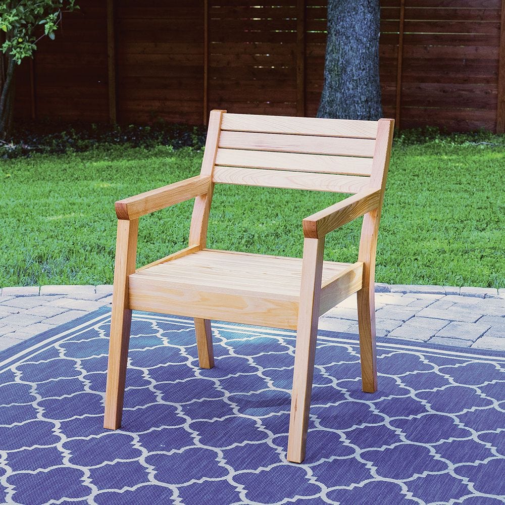 Rockler Modern Patio Chair Plan with Templates