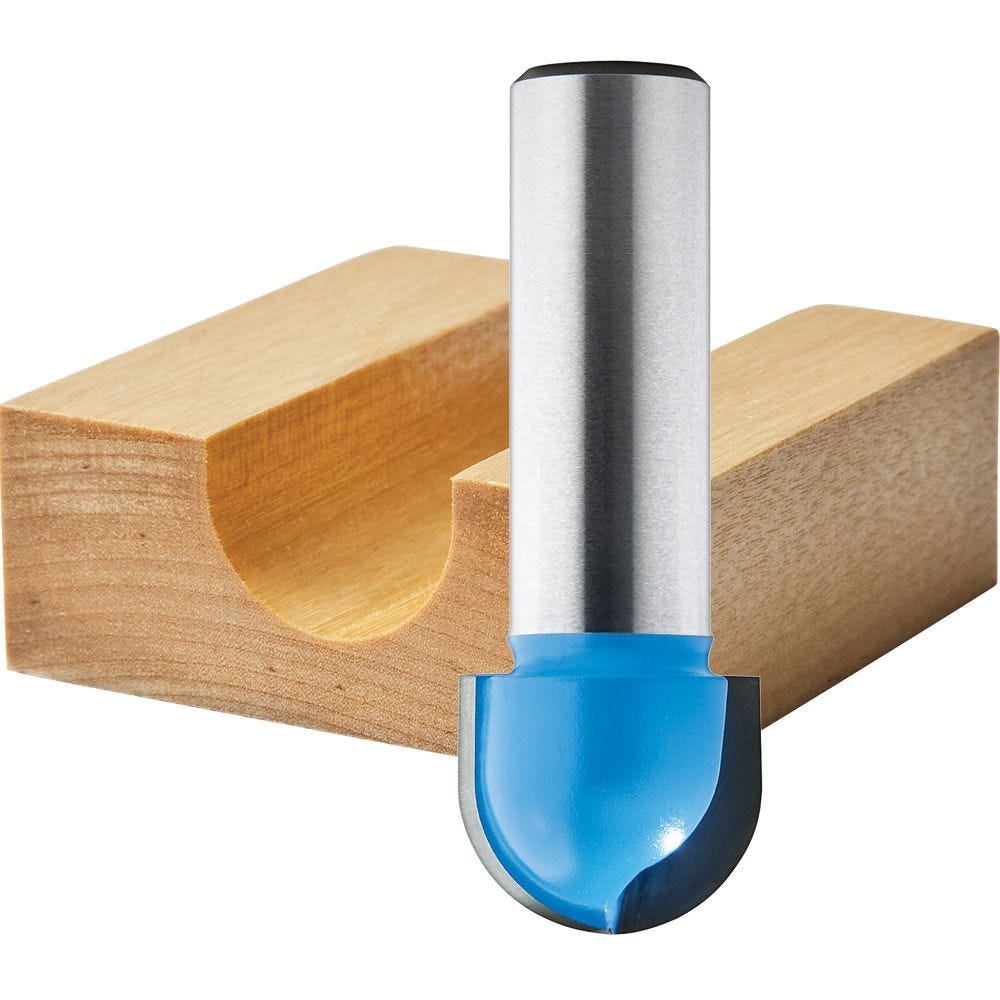 Core Box 1/4" Shank Router Bits | Rockler Woodworking and Hardware