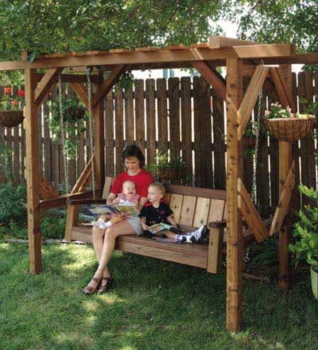 Woodworker's Journal Outdoor Swing and Arbor Plan | Rockler Woodworking and  Hardware