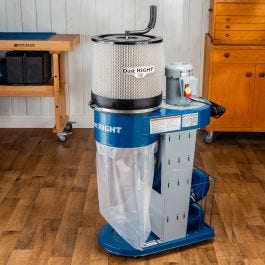 dust collector mobile rockler right cfm