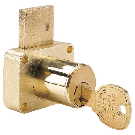 Surface Mounted Pin Tumbler Drawer Lock | Rockler Woodworking and Hardware