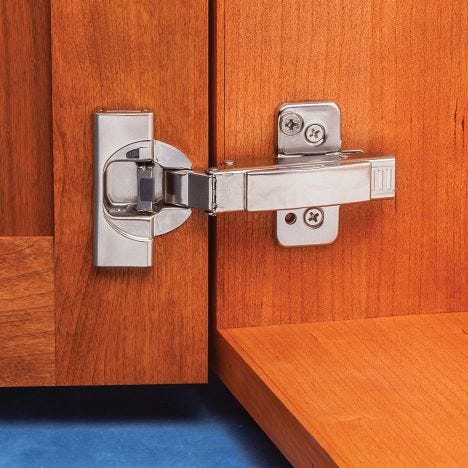 Blum® 110° Soft-Close BLUMotion Clip Top Overlay Hinges for Frameless  Cabinets-Hinges - Rockler Woodworking Tools