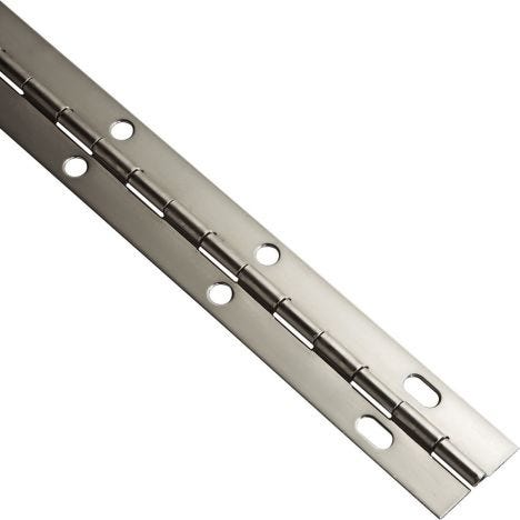 Post-Plated Continuous Hinges-Nickel - Rockler Woodworking Tools