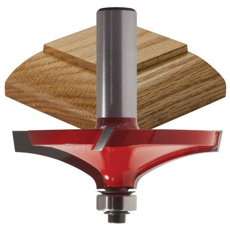 2-19/32'' Freud 99-027 Round Over Table Edge and Handrail Router Bit |  Rockler Woodworking and Hardware