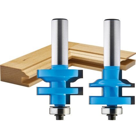 1-3/8'' Ogee Stile and Rail Router Bit Set | Rockler Woodworking and  Hardware