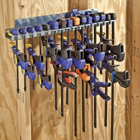 Quick Release Bar Clamp Rack Rockler Woodworking Tools