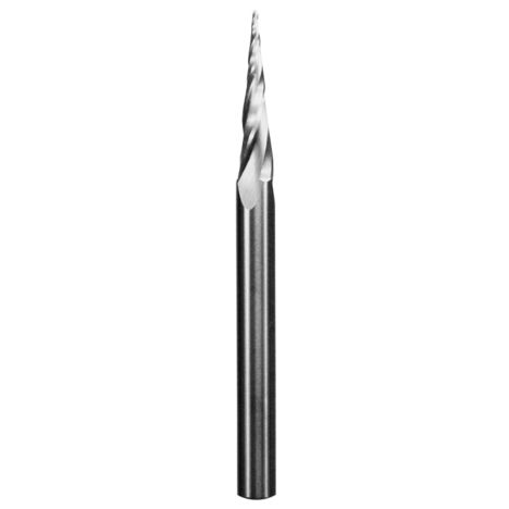 Freud #72-300 Tapered Ball-Tip Solid Carbide CNC Router Bit, 1/32'' Dia. x  1'' H x 6.2° x 1/4'' Shank | Rockler Woodworking and Hardware