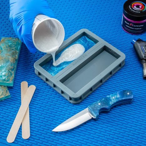 Rockler Silicone Casting Mold, Knife Scales