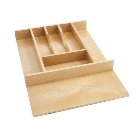 Rev-A-Shelf- Cut-To-Size Insert Wood Cutlery Organizer for Drawers- Rockler