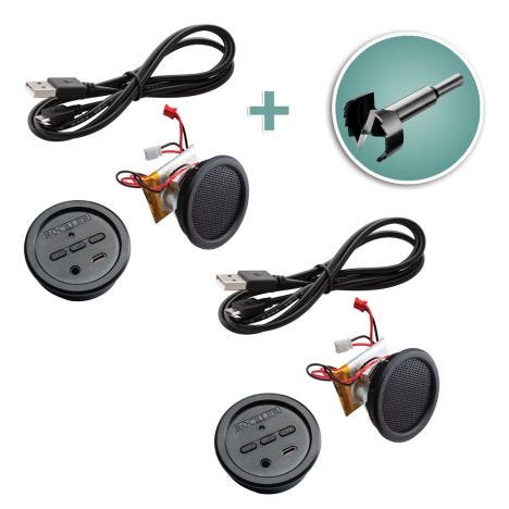 Rockler Single Wireless Speaker Kit with Matching Forstner Bit - Rockler