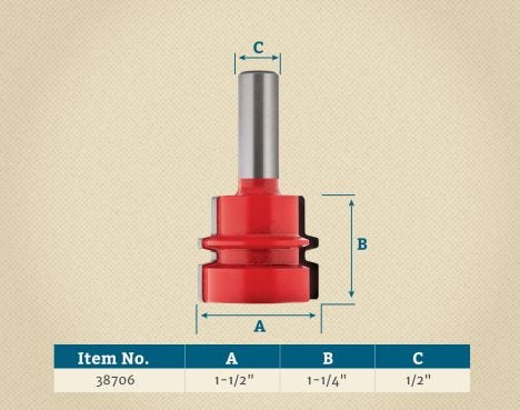 1-1/2'' Freud 99-031 Reversible Glue Joint Router Bit | Rockler Woodworking  and Hardware