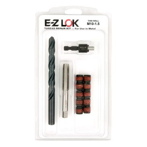 E-Z LOK™ Thread Repair Kit for Metal - Thin Wall - M10-1.5 x 1/2-13 ...