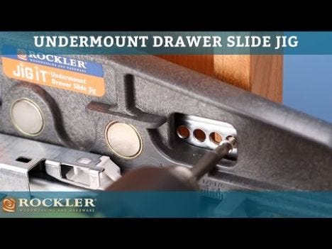 Rockler Undermount Drawer Slide Jig | Rockler Woodworking and Hardware