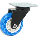 Translucent Skate Wheel Casters, Locking | Rockler Woodworking and Hardware