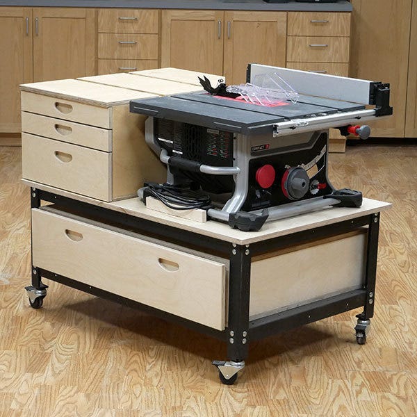 SawStop Benchtop Table Saw Stand - Free Project Plan