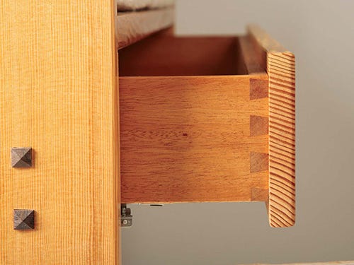 Sliding Dovetail Table With Concealed Drawer