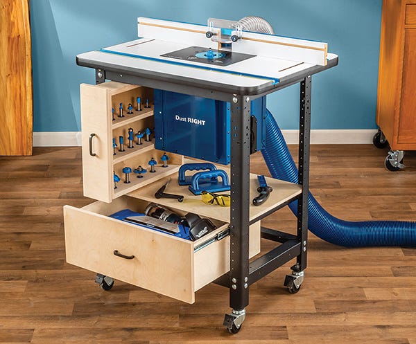 Shop Stand Router Table Cabinet Project